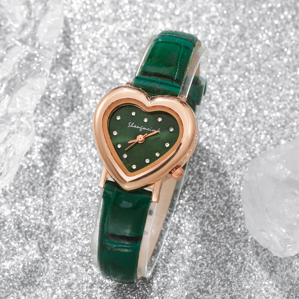 Heart-Shaped Women's Watch Set, 2pcs Gift